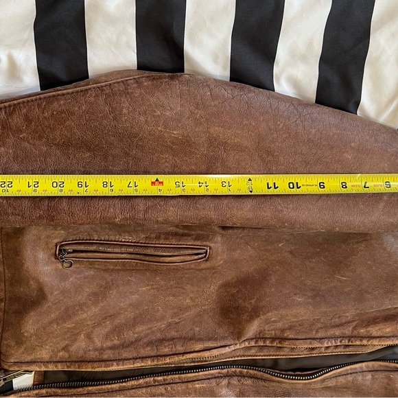 Schott NYC Cafe Racer Leather Jacket 654VN - Picture 7 of 15